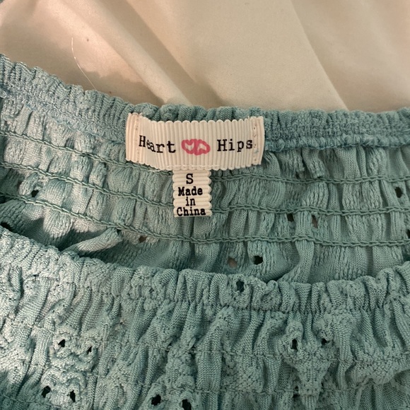 Heart Hips Teal Flowy Tank Top - Picture 3 of 4